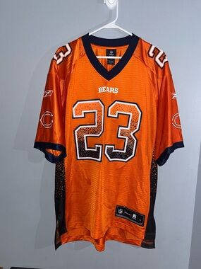 Devin Hester Limited Edition Chicago Bears Rare NFL Football Jersey SEWN Orange